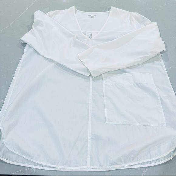 COS Oversized Lightweight Cotton Tunic / White / Size M - Picture 6 of 8